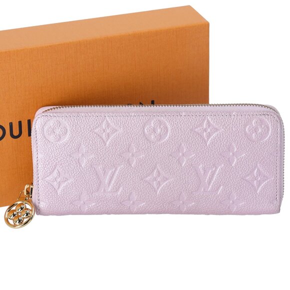 Louis Vuitton Clemence Wallet Metallic Empreinte Monogram Pearly Lilac - Picture 1 of 6